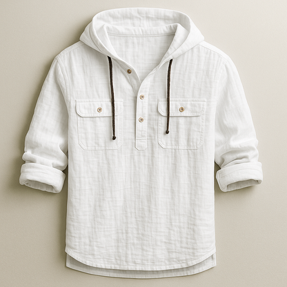 Versatile men's relaxed fit hoodie for easy everyday style, great for casual outfits.