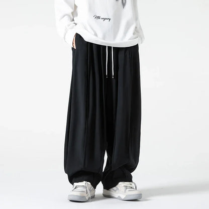 Soft touch green relaxed fit men's pants. Ideal for comfortable casual wear, versatile for everyday & loungewear.