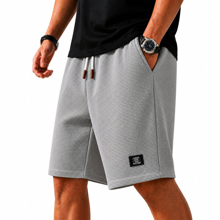 Men's lightweight summer shorts with adjustable drawstring, relaxed fit & comfortable.