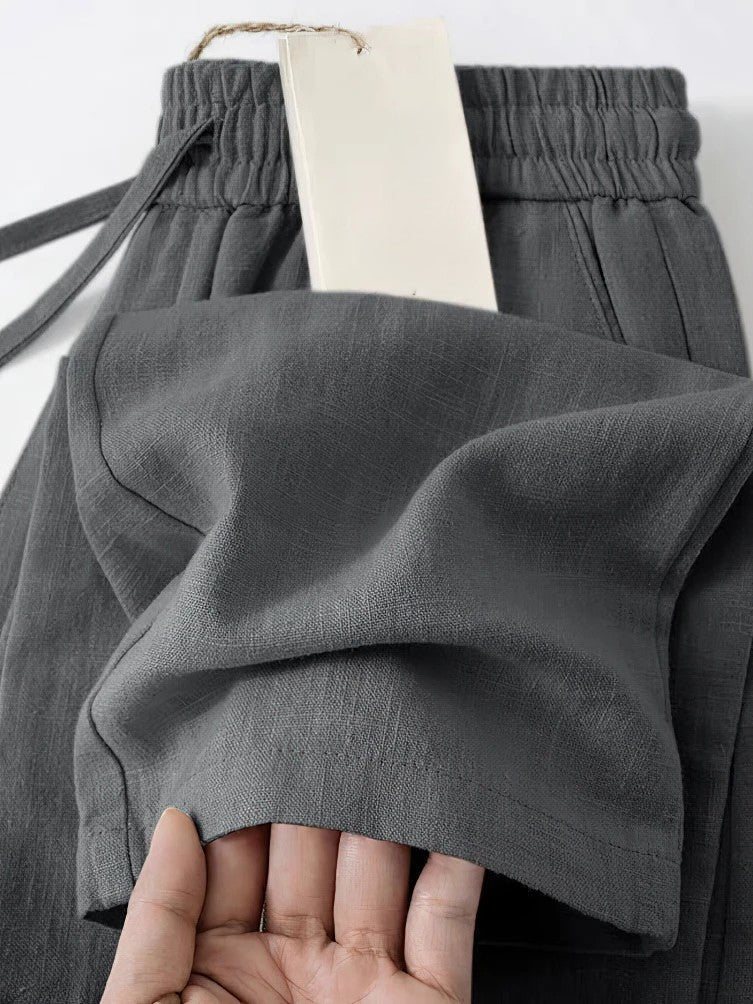 Soft men's relaxed fit lounge pants, designed for stylish comfort & easy wear at home or out.