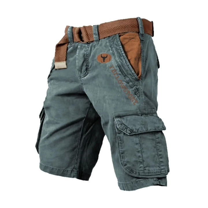 Everyday men's relaxed fit cargo shorts, offering comfort & utility for casual summer outings.