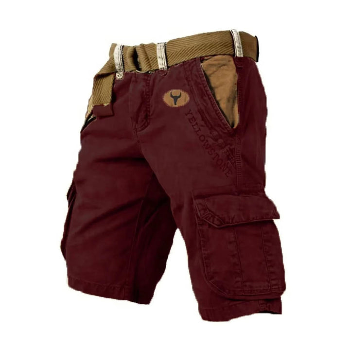 Versatile & comfortable men's relaxed fit cargo shorts, multi-pocket for outdoor & casual summer wear.