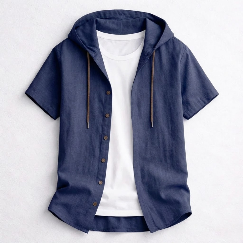 Casual men's spring/summer pullover hoodie. Relaxed fit for ultimate comfort and modern style.