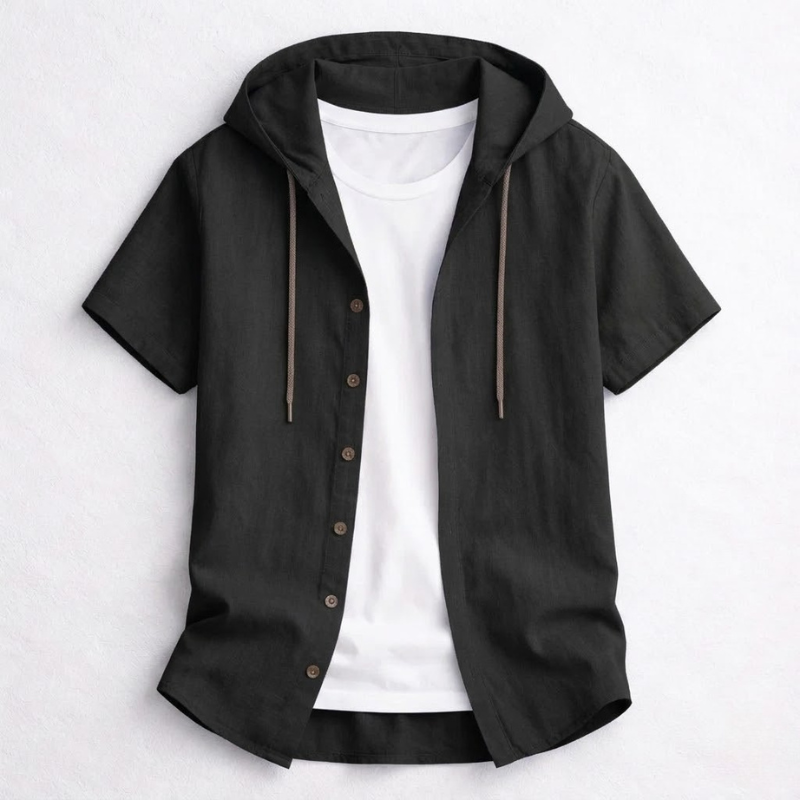 Men's comfortable, relaxed fit pullover hoodie shirt. Lightweight & casual with curved hem, great for layering.