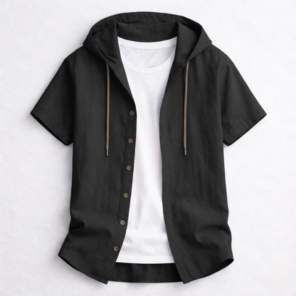 Men's comfortable, relaxed fit pullover hoodie shirt. Lightweight & casual with curved hem, great for layering.