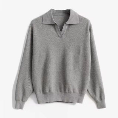 Men's relaxed fit pullover sweater with a stylish unique collar. Perfect for casual fall and winter everyday wear.