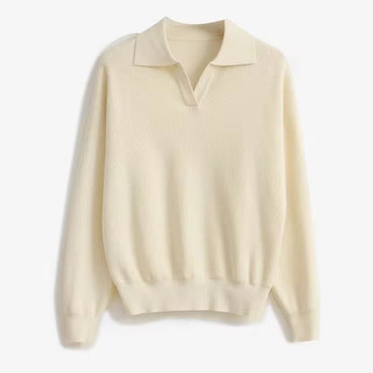 Casual men's relaxed fit sweater featuring a distinctive unique collar. A comfortable and stylish top for fall & winter.