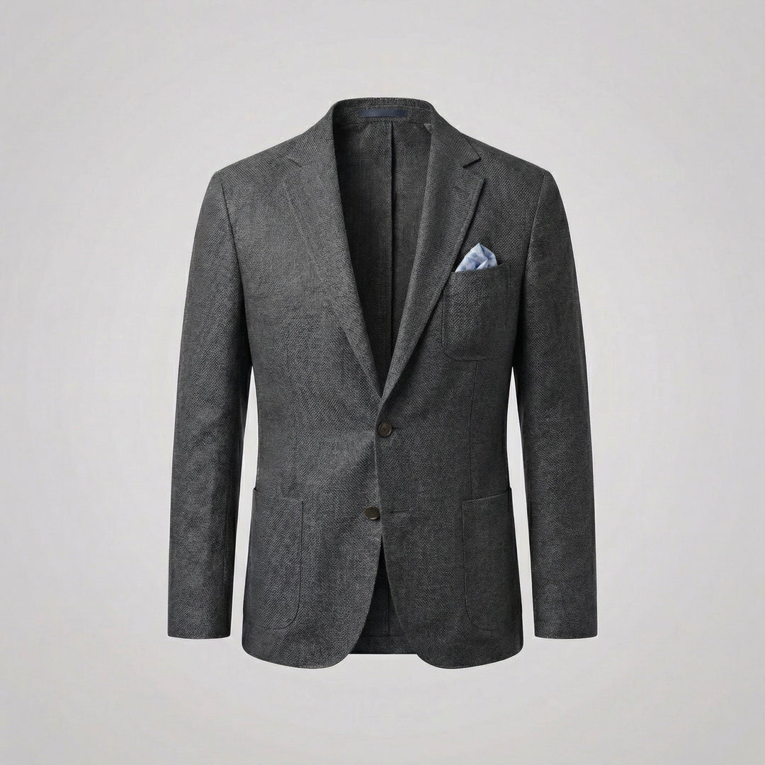 Premium men's relaxed fit summer blazer, lightweight, breathable, & durable for everyday fashion.
