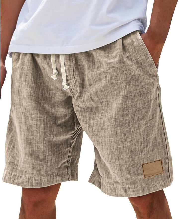 Comfortable men's relaxed fit shorts, ideal for summer vacations, beach days, or everyday wear.