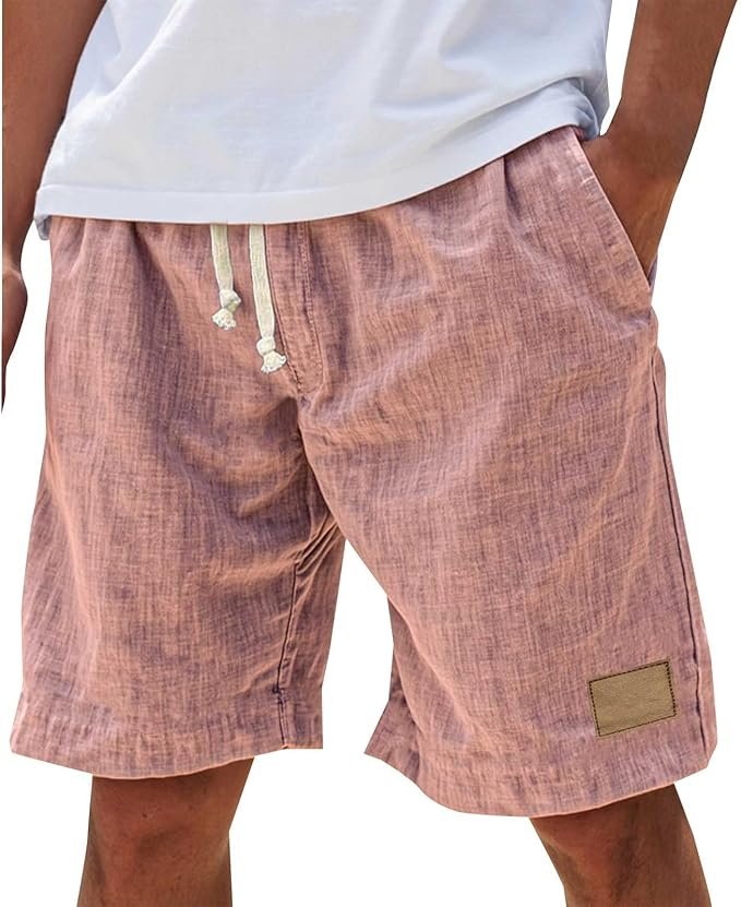 Durable men's relaxed fit outdoor shorts, comfortable for summer adventures & casual daily wear.