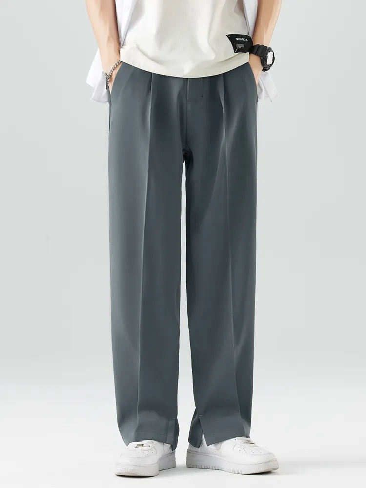 Flexible men's stretch pants, relaxed fit, tapered design for ultimate comfort in any activity.