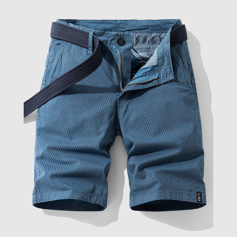 Men's relaxed fit urban shorts in grey, perfect for casual summer wear & everyday style for him.