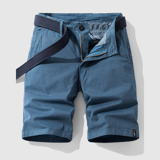 Men's relaxed fit urban shorts in grey, perfect for casual summer wear & everyday style for him.