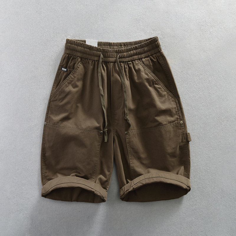 Comfortable men's casual shorts with adjustable waist, great for everyday wear or summer activities.