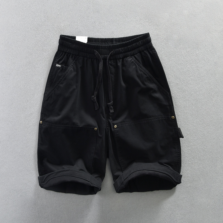 Stylish Men's Remo casual utility shorts for summer, featuring deep pockets and an adjustable waist for comfort.