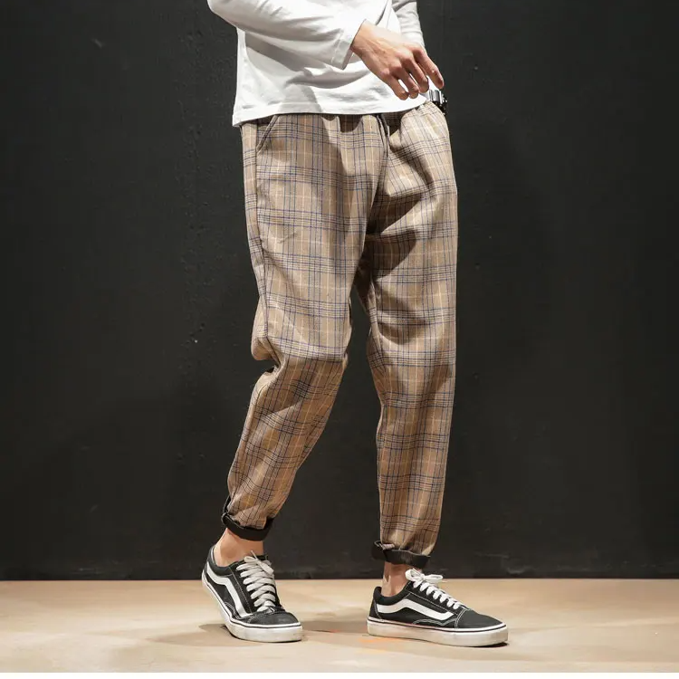 Easy care Men's Renegade Plaid Trousers, a convenient and stylish option for busy modern men.