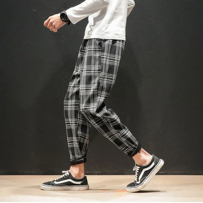 Casual Men's Renegade Plaid Pants, ideal for relaxed weekend wear with a touch of modern style.