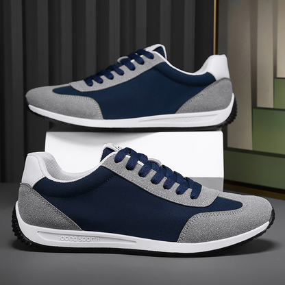 Fashionable men's retro sneakers, classic style, durable & comfortable for daily casual wear.