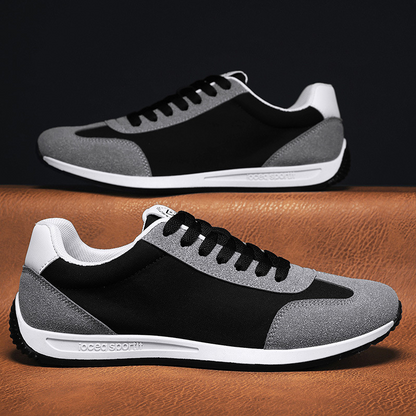 Everyday comfort in men's retro sneakers, classic style for daily casual footwear.