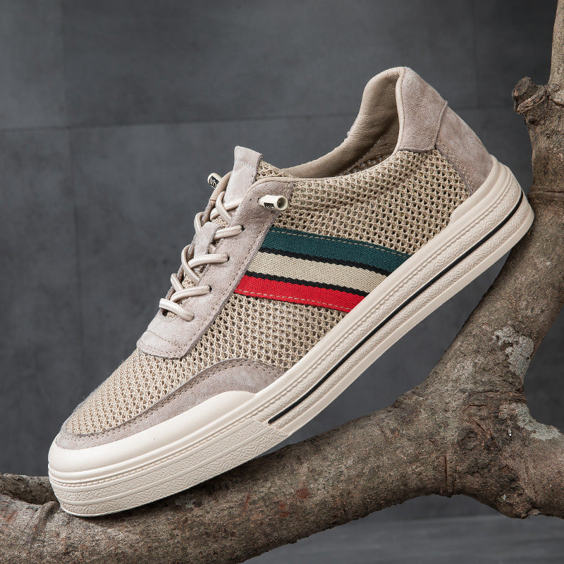 Men's retro-inspired comfort sneakers, stylish lace-up casual footwear for everyday wear.