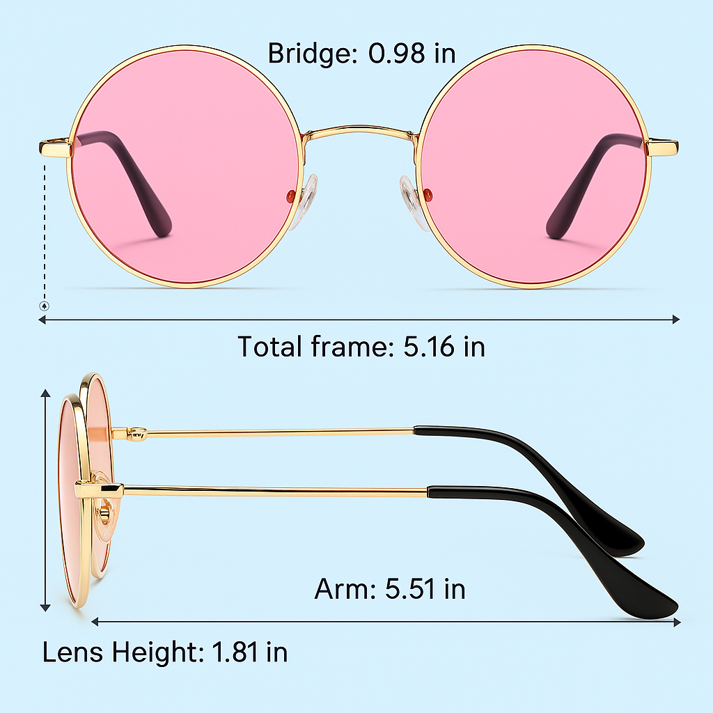 Men's outdoor retro round polarized sunglasses. Vintage eyewear, glare protection, UV defense, lightweight.