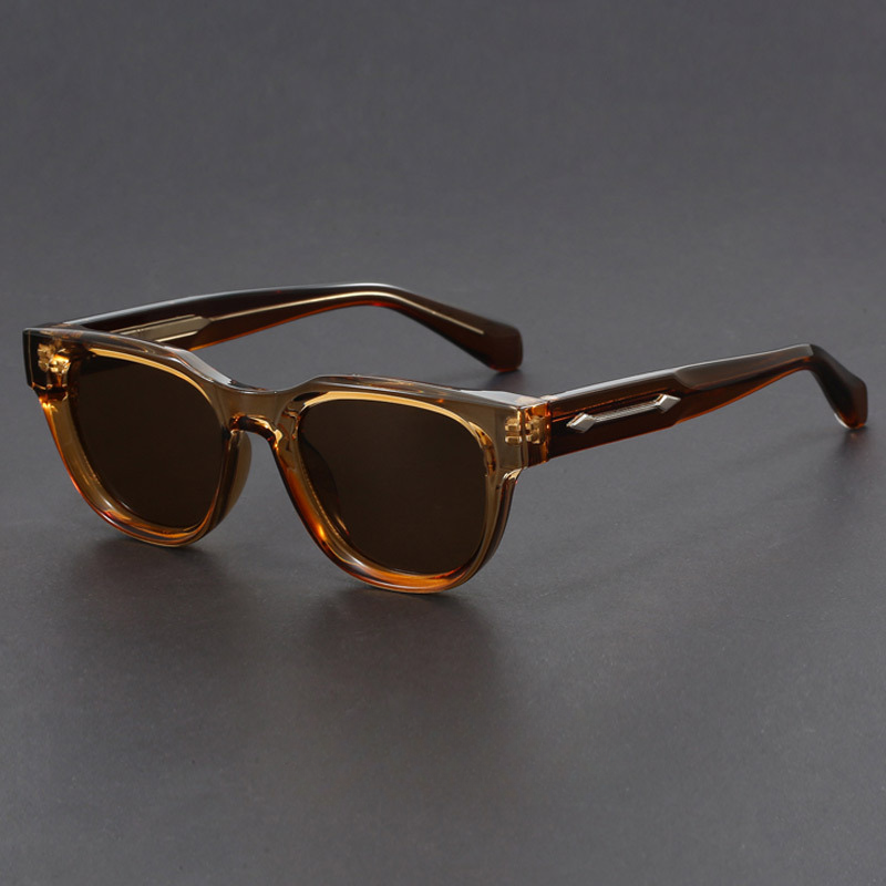 Men's retro square polarized sunglasses. Vintage eyewear with UV400 protection for style & eye safety.