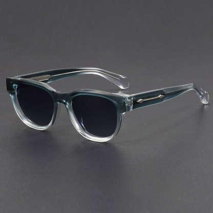 Men's vintage square sunglasses with polarized lenses. Essential UV400 eyewear for sun protection & glare reduction.