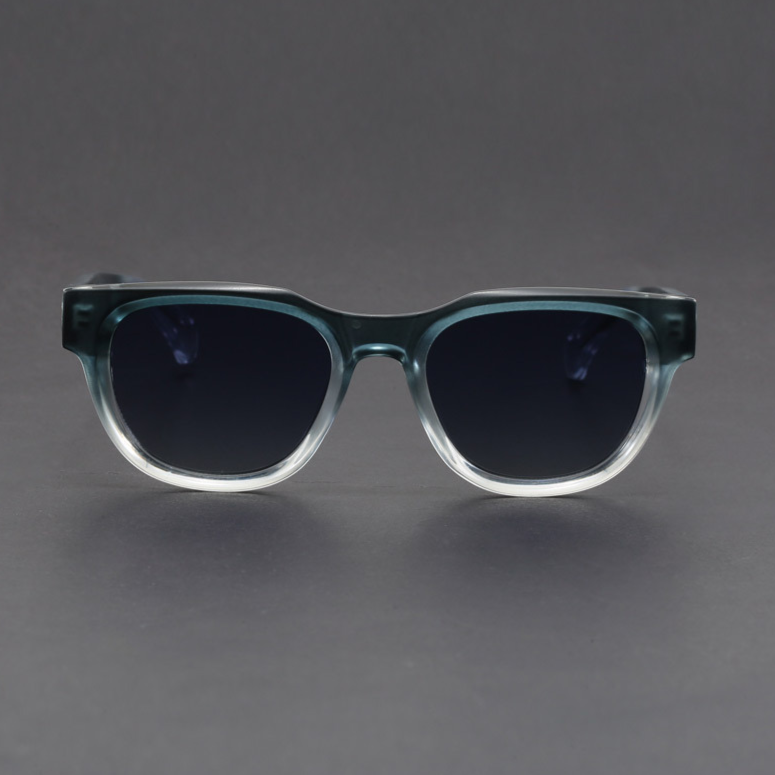 Durable men's retro square sunglasses. Polarized for UV400 eye protection and a cool, fashionable look.
