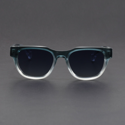 Durable men's retro square sunglasses. Polarized for UV400 eye protection and a cool, fashionable look.