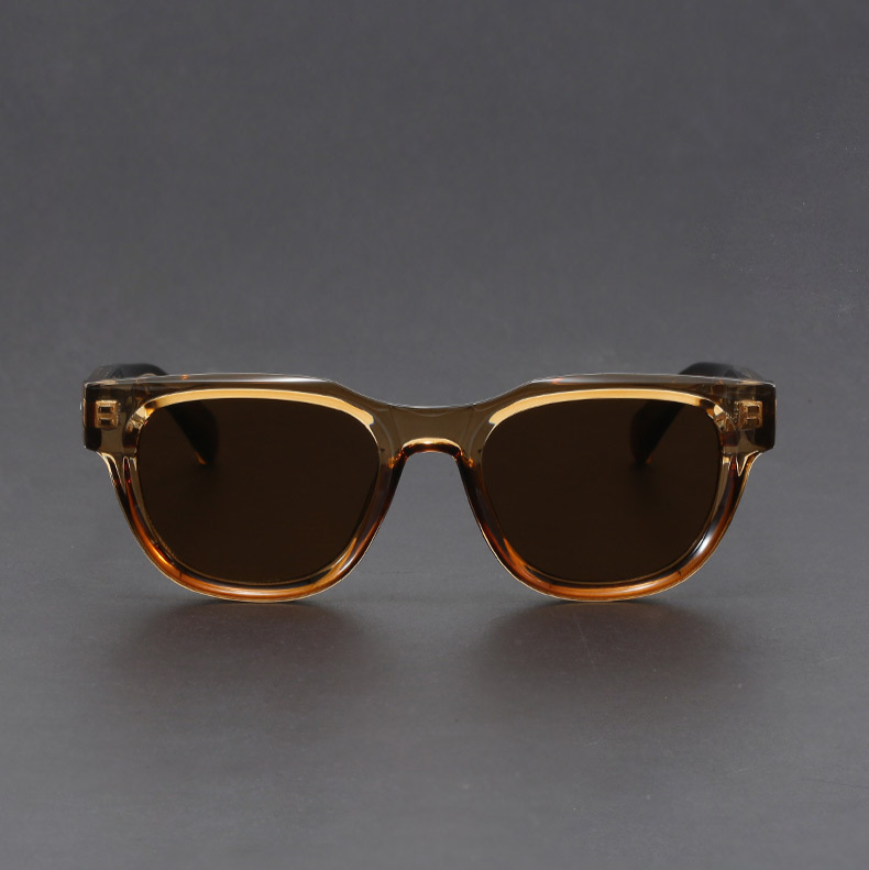 Stylish men's polarized square sunglasses. Retro design for fashion-forward protection and clear vision.