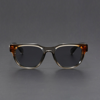 Classic men's square polarized sunglasses. Vintage eyewear for UV400 protection and a timeless fashion statement.