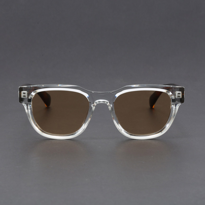 High-quality men's square polarized sunglasses. Retro design for ultimate UV400 protection and sleek style.