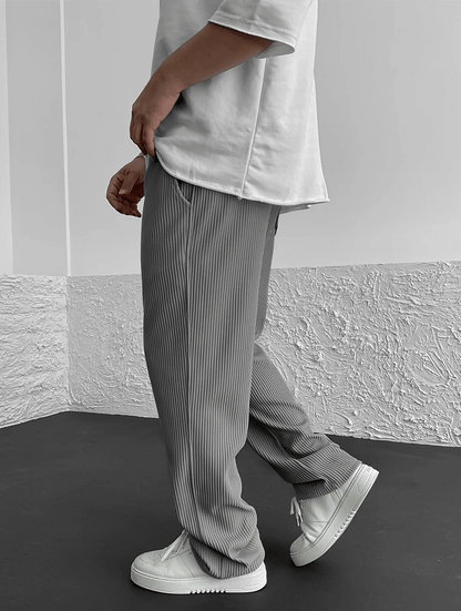 Men's ribbed loungewear pants, combining ultimate comfort, casual style & jogger fit.