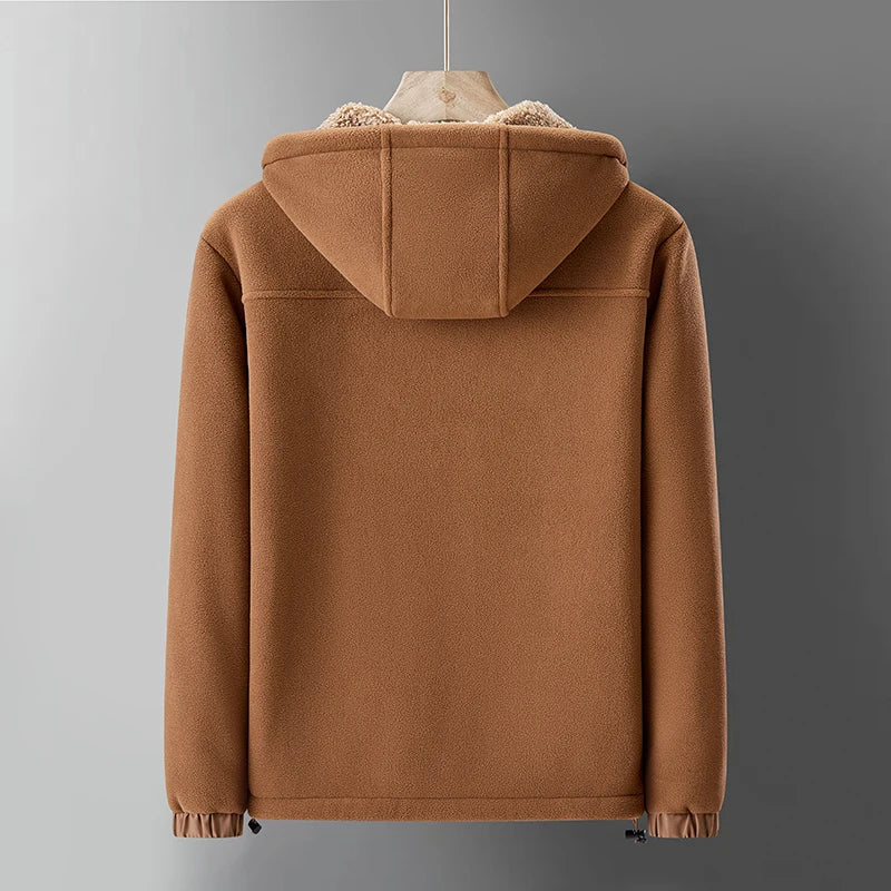 Stylish men's Ridge Lined Hoodie. Ultra-warm & comfortable winter jacket, essential casual outerwear for men.