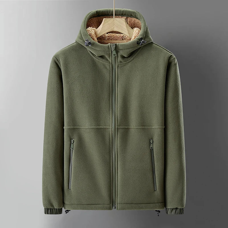 Men's Ridge Lined Hoodie: a stylish, warm, and cozy jacket. Ideal cold weather outerwear for casual comfort.
