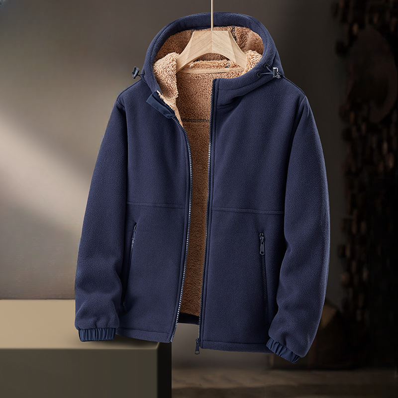Supreme comfort with this men's Ridge Lined Hoodie. A warm, stylish, and cozy winter jacket for cold weather.