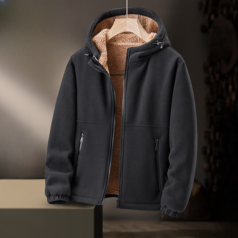 Ridge Lined Hoodie for men: ultimate winter warmth & cozy comfort. Stylish cold weather jacket, perfect outerwear.