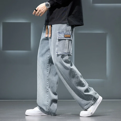 Comfortable men's Rogue Cargo Pants, relaxed fit, vintage style, ideal for everyday casual wear & men's fashion.