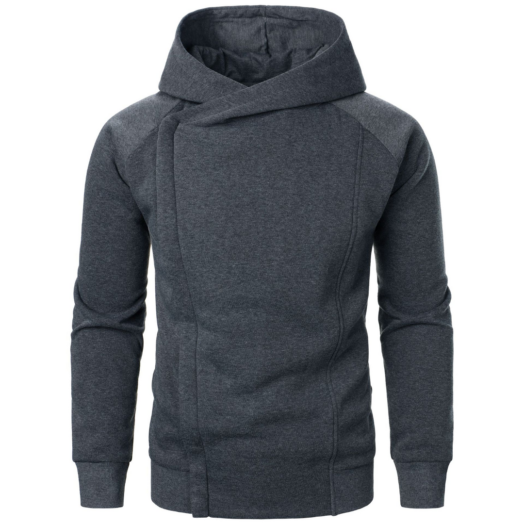 Men's Rogue Flow Hoodie in urban stealth style; modern fit pullover for edgy streetwear.