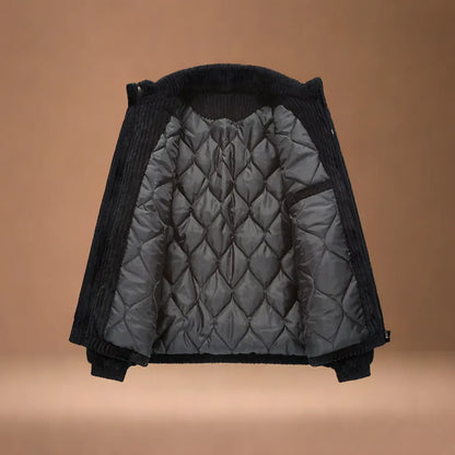 Stylish men's rugged alpine jacket for casual fall & spring fashion. Comfortable, modern, and versatile outerwear.