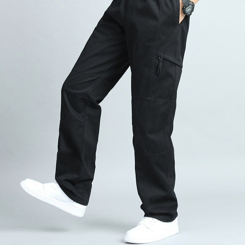 Casual men's cargo pants with multi-pockets, durable and versatile for everyday wear.