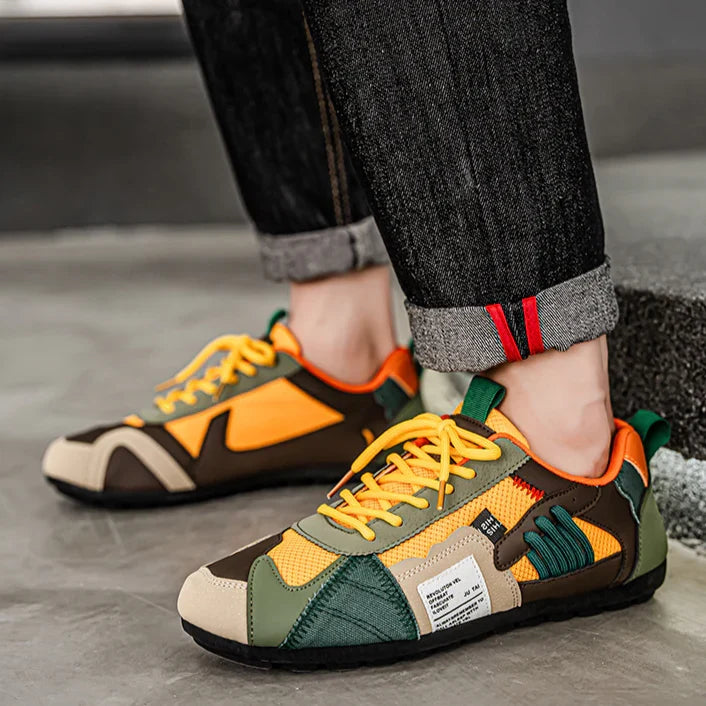 Men's versatile athletic sneakers, blending urban style with adventure readiness and grip.