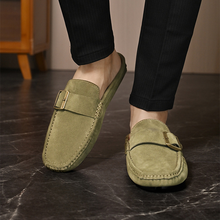Classic men's Santorini loafers, timeless footwear providing all-day comfort.