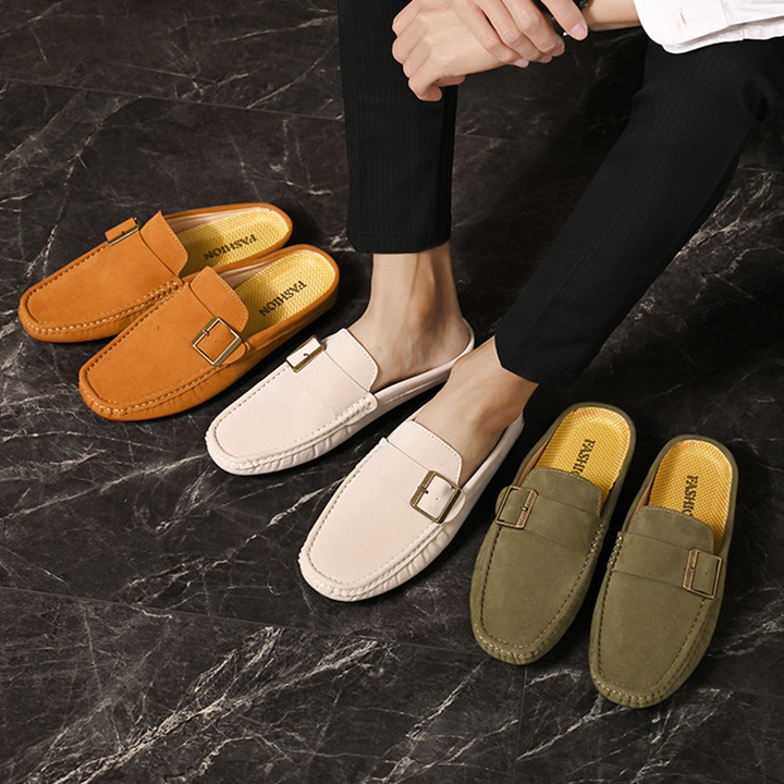 Fashionable men's Santorini loafers, combining casual appeal with comfortable dress shoe features.