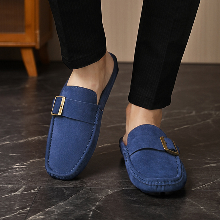 Fashionable men's Santorini slip-on loafers, ideal casual footwear for any occasion.
