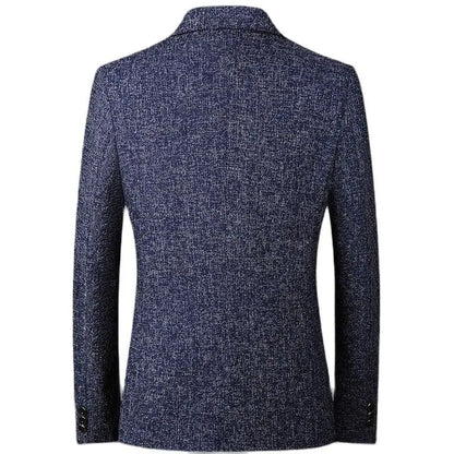 Stylish men's tailored blazer with a modern fit, ideal for a sleek, smart attire and refined look.