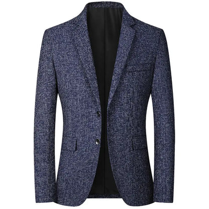 Elegant men's tailored blazer, part of smart men's fashion, offering a modern fit for refined style.
