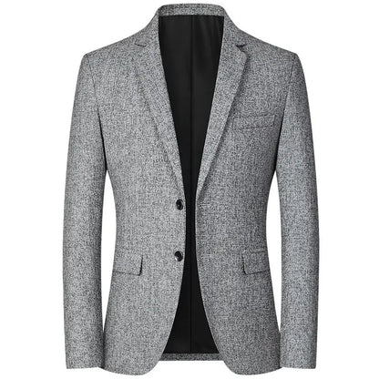 Men's formal wear blazer, tailored for office, special occasions, and business casual, ensuring stylish attire.