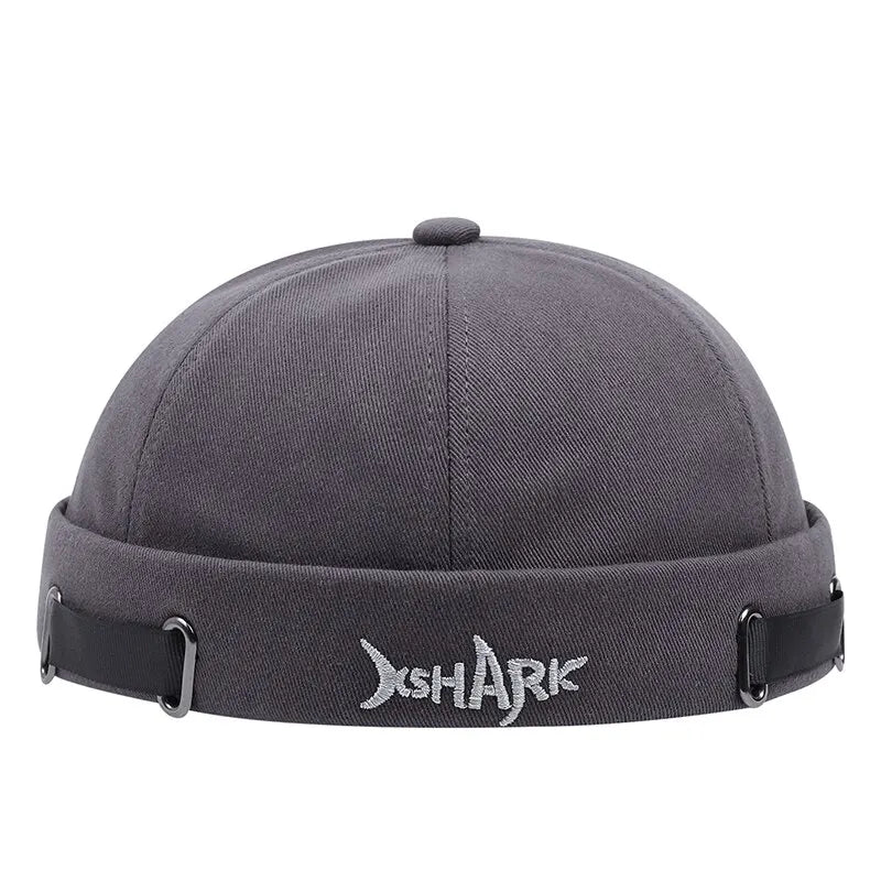 Cool Shark Mode embroidered beanie, a must-have men's streetwear hat for urban style.