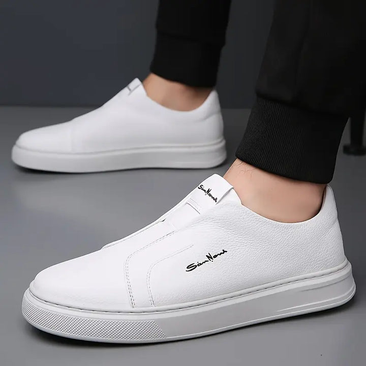 Men's walking slip-on sneakers, offering support and comfort for active and casual days.